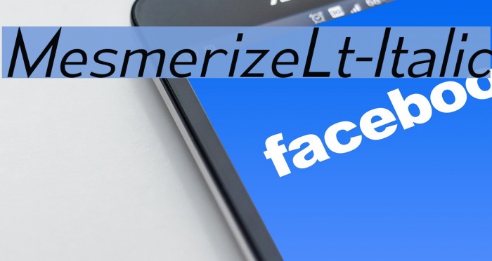 MesmerizeLt-Italic Font examples