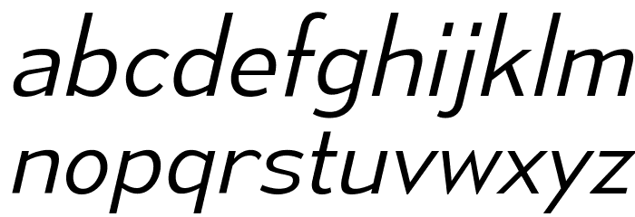 MesmerizeLt-Italic Font LOWERCASE