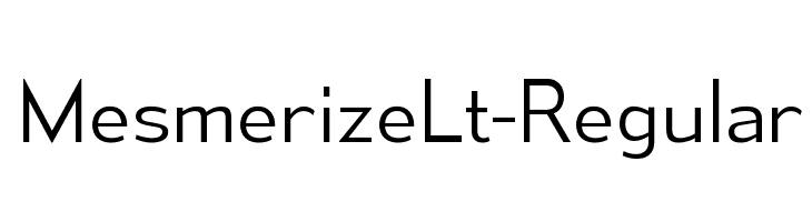 MesmerizeLt-Regular  les polices de caractères gratuit tlcharger