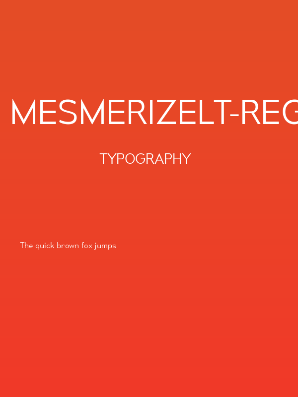 MesmerizeLt-Regular Poster