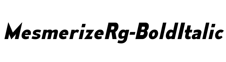 MesmerizeRg-BoldItalic  font caratteri gratis