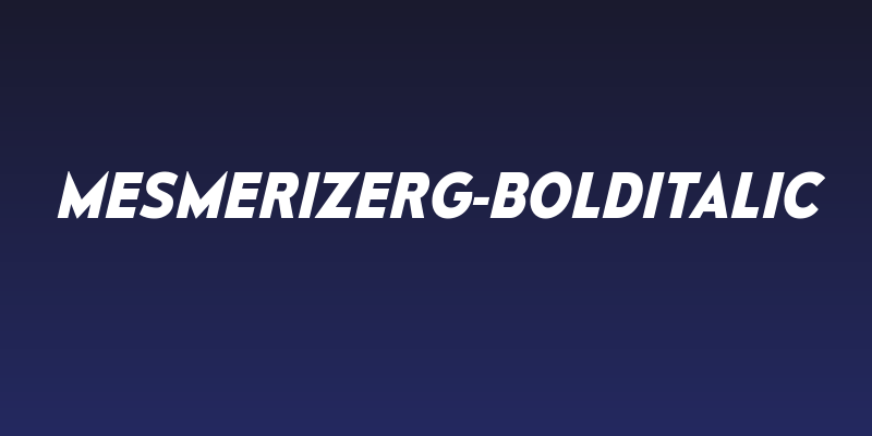 MesmerizeRg-BoldItalic Social Header