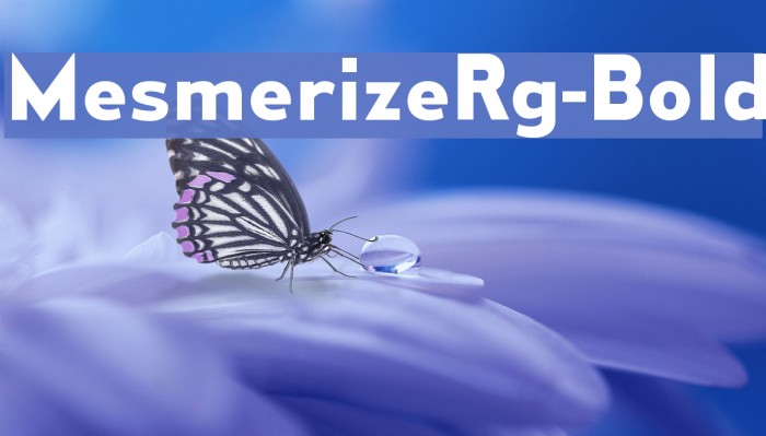 MesmerizeRg-Bold Font examples