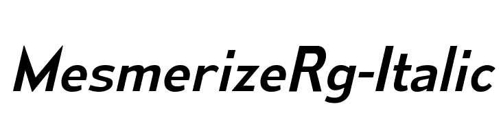 MesmerizeRg-Italic  नि: शुल्क फ़ॉन्ट्स डाउनलोड