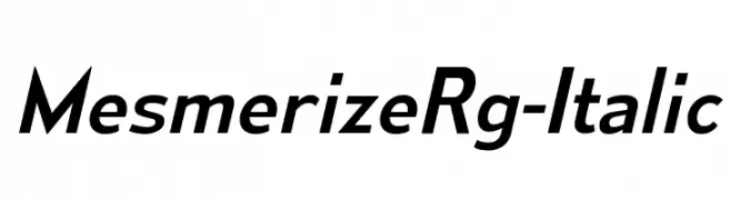 MesmerizeRg-Italic  नि: शुल्क फ़ॉन्ट्स डाउनलोड