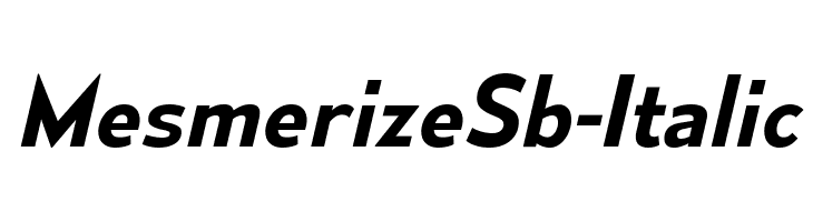 MesmerizeSb-Italic  नि: शुल्क फ़ॉन्ट्स डाउनलोड