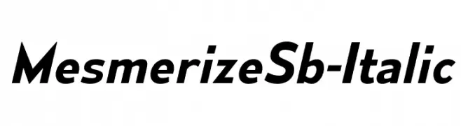 MesmerizeSb-Italic  नि: शुल्क फ़ॉन्ट्स डाउनलोड