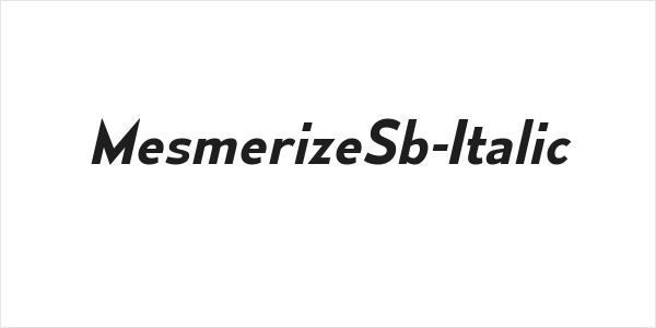 MesmerizeSb-Italic Logo