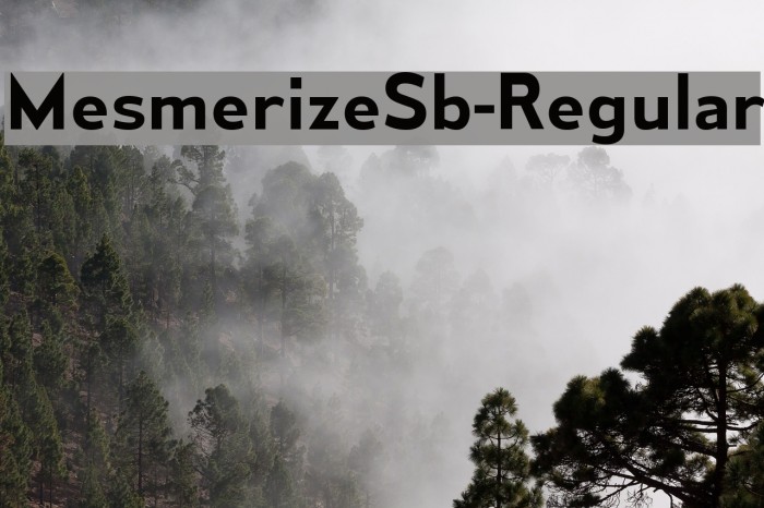 MesmerizeSb-Regular Font examples
