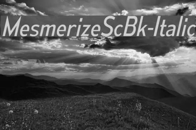 MesmerizeScBk-Italic Example 1