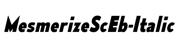 MesmerizeScEb-Italic  Free Fonts Download