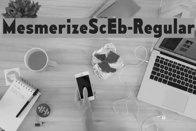 MesmerizeScEb-Regular Font examples