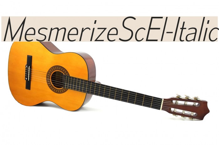 MesmerizeScEl-Italic Font examples