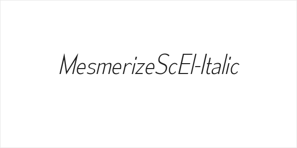 MesmerizeScEl-Italic Logo