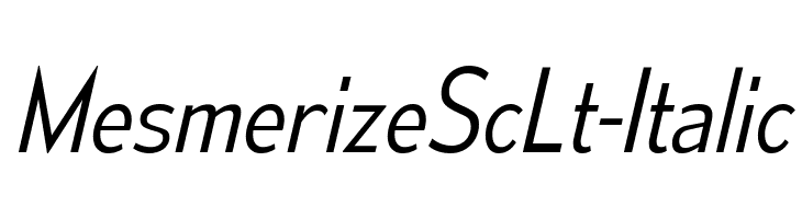 MesmerizeScLt-Italic  Frei Schriftart Herunterladen