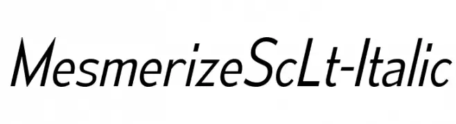 MesmerizeScLt-Italic  Free Fonts Download