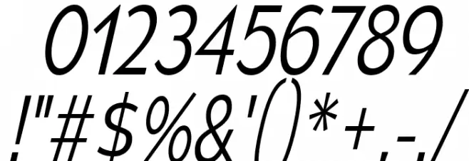 MesmerizeScLt-Italic Font OTHER CHARS