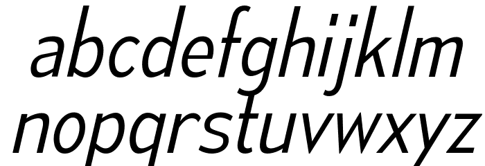 MesmerizeScLt-Italic Font LOWERCASE