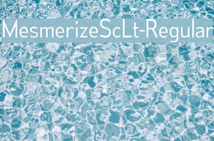 MesmerizeScLt-Regular Font examples
