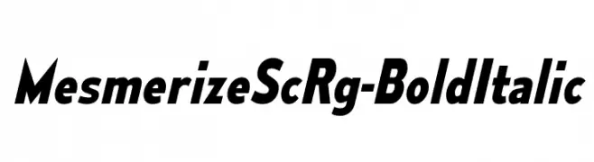 MesmerizeScRg-BoldItalic  Free Fonts Download