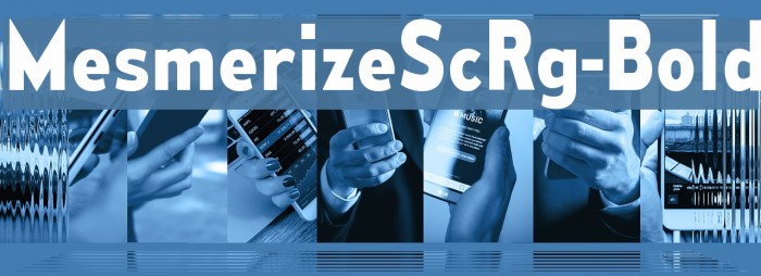 MesmerizeScRg-Bold Font examples