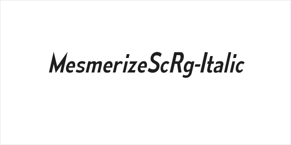 MesmerizeScRg-Italic Logo
