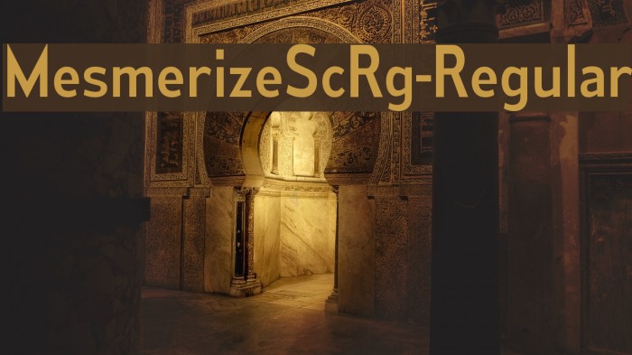 MesmerizeScRg-Regular Font examples