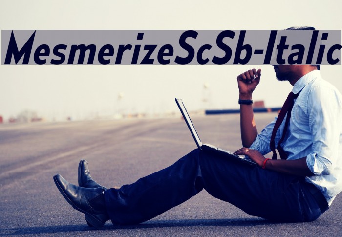 MesmerizeScSb-Italic Font examples
