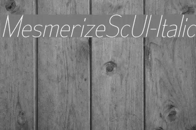 MesmerizeScUl-Italic Font examples