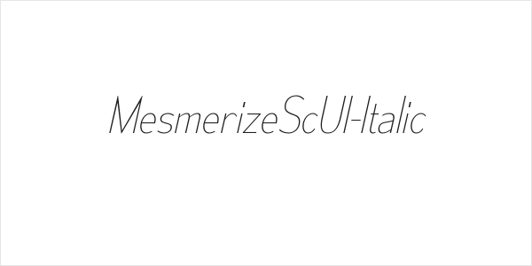 MesmerizeScUl-Italic Logo
