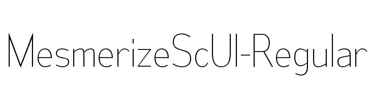 MesmerizeScUl-Regular  Frei Schriftart Herunterladen
