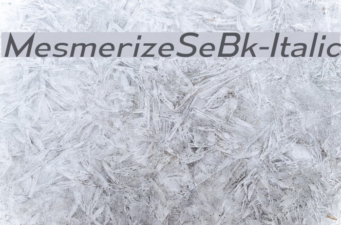MesmerizeSeBk-Italic Font examples