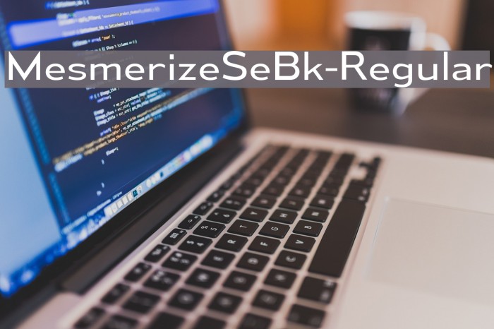 MesmerizeSeBk-Regular Font examples