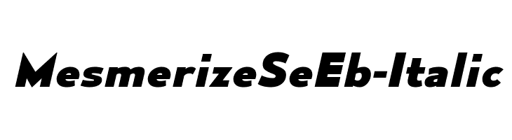 MesmerizeSeEb-Italic Font