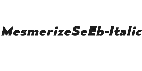 MesmerizeSeEb-Italic Logo
