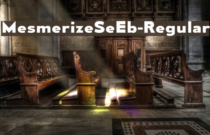 MesmerizeSeEb-Regular Font examples