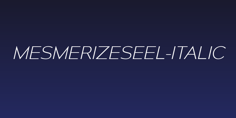 MesmerizeSeEl-Italic Social Header