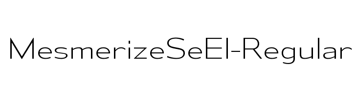 MesmerizeSeEl-Regular  لخطوط تنزيل
