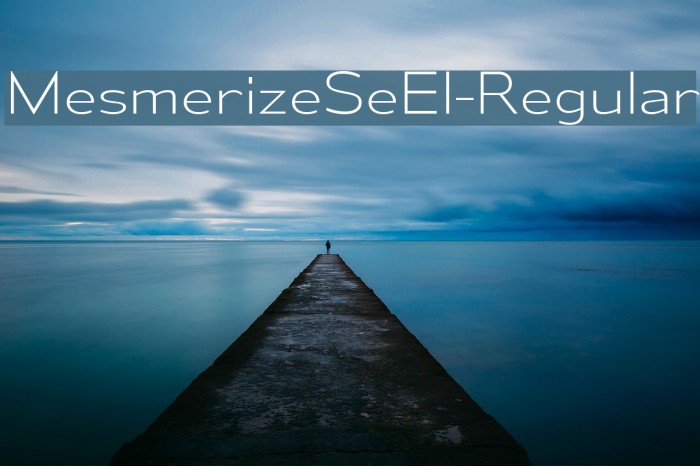 MesmerizeSeEl-Regular Font examples