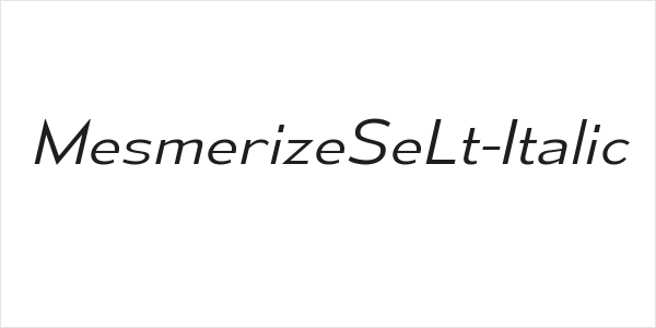 MesmerizeSeLt-Italic Logo
