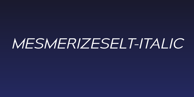 MesmerizeSeLt-Italic Social Header