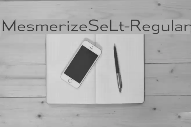MesmerizeSeLt-Regular Font examples