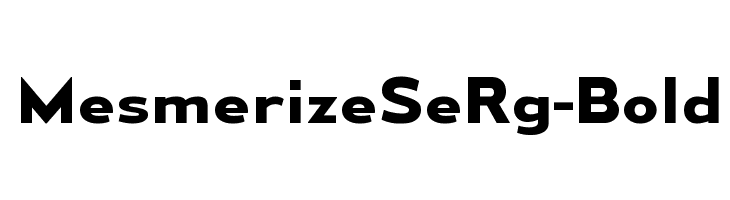 MesmerizeSeRg-Bold  Frei Schriftart Herunterladen
