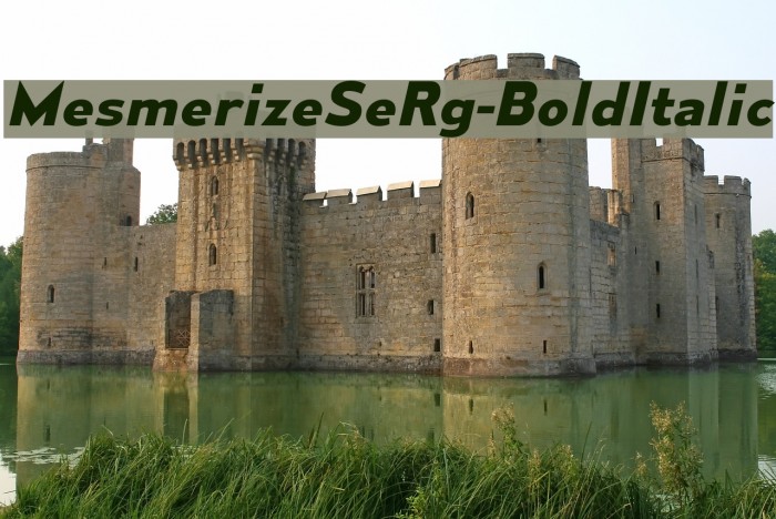 MesmerizeSeRg-BoldItalic Font examples