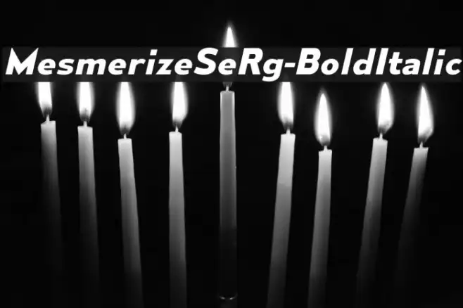 MesmerizeSeRg-BoldItalic Example 2