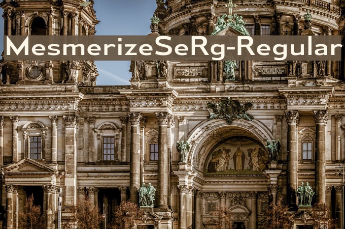 MesmerizeSeRg-Regular Font examples