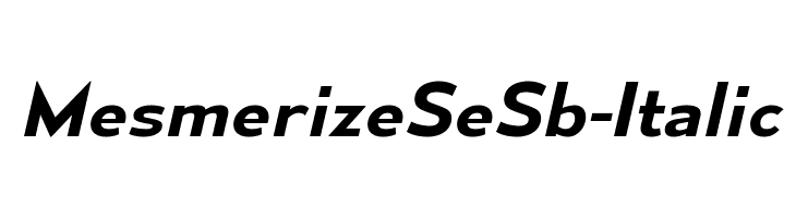MesmerizeSeSb-Italic  免费字体下载