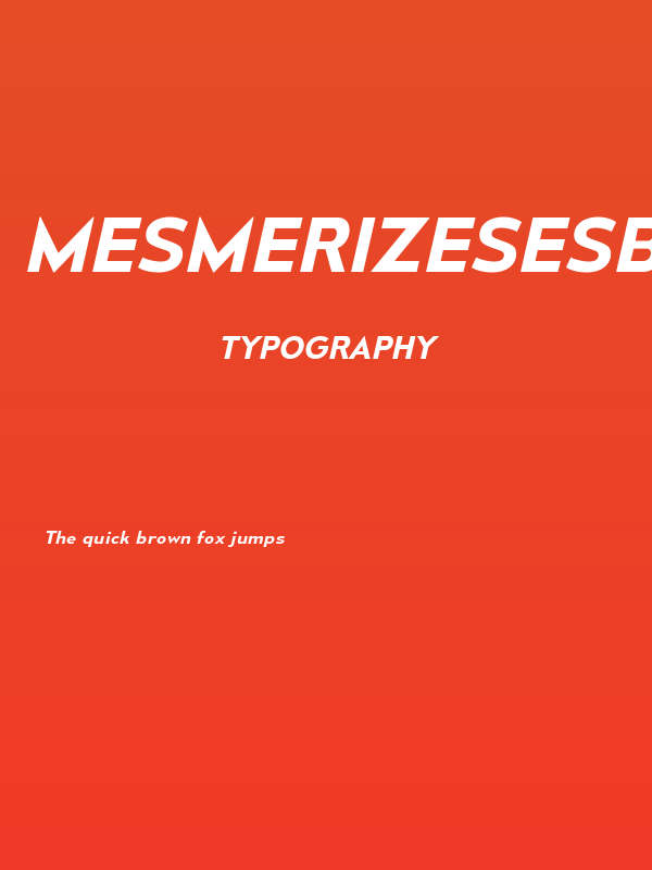 MesmerizeSeSb-Italic Poster