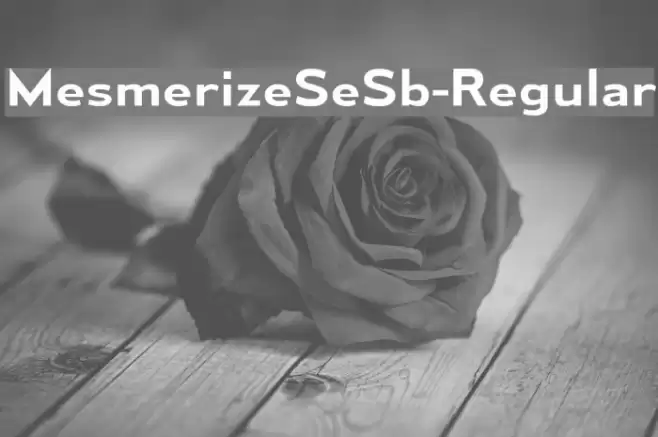 MesmerizeSeSb-Regular Font examples