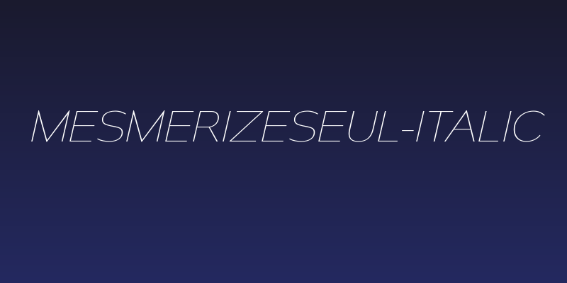 MesmerizeSeUl-Italic Social Header